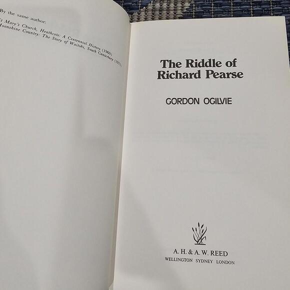 The Riddle of Richard Pearse by Ogilvie, Gordon 1973 1st Edition - Picture 5 of 7